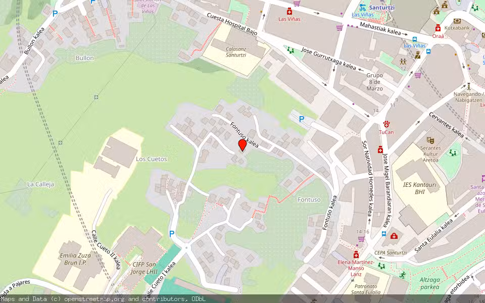 Mapa de Subasta Inmueble (Vivienda) en Santurtzi, Bizkaia