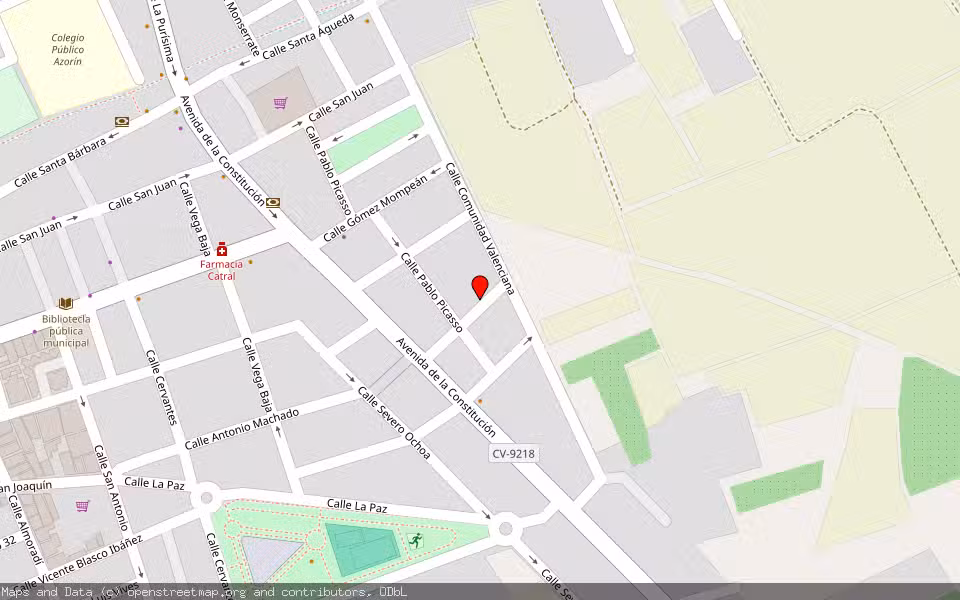 Mapa de Subasta Inmueble (Vivienda) en Catral, Alicante/Alacant