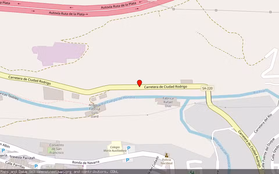 Mapa de Subasta Inmueble (Otros) en Bejar, Salamanca