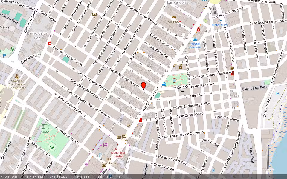Mapa de Subasta Inmueble (Vivienda) en Barbate, Cádiz