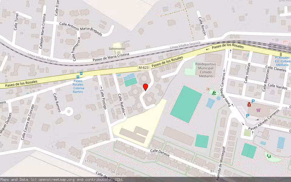 Mapa de Subasta Inmueble (Vivienda) en Collado Mediano, Madrid