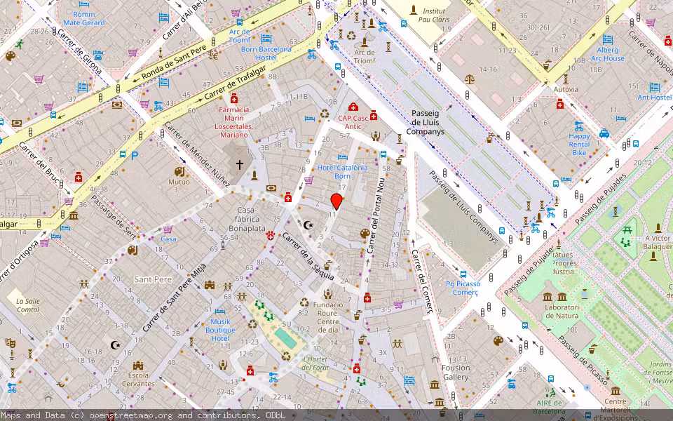 Mapa de Subasta Inmueble (Local comercial) en Barcelona