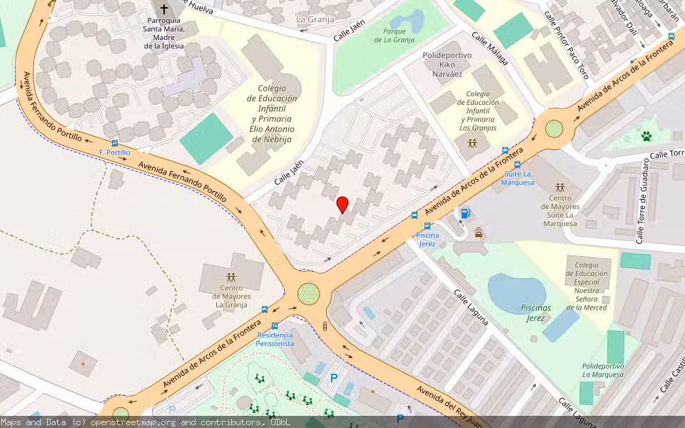 Mapa de Subasta Inmueble (Vivienda) en Jerez De La Frontera, Cádiz