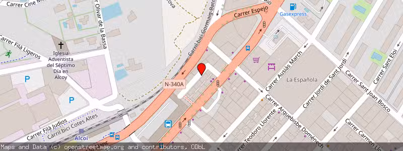 Mapa de Subasta de Inmueble (Vivienda) en Alcoy, Alicante 