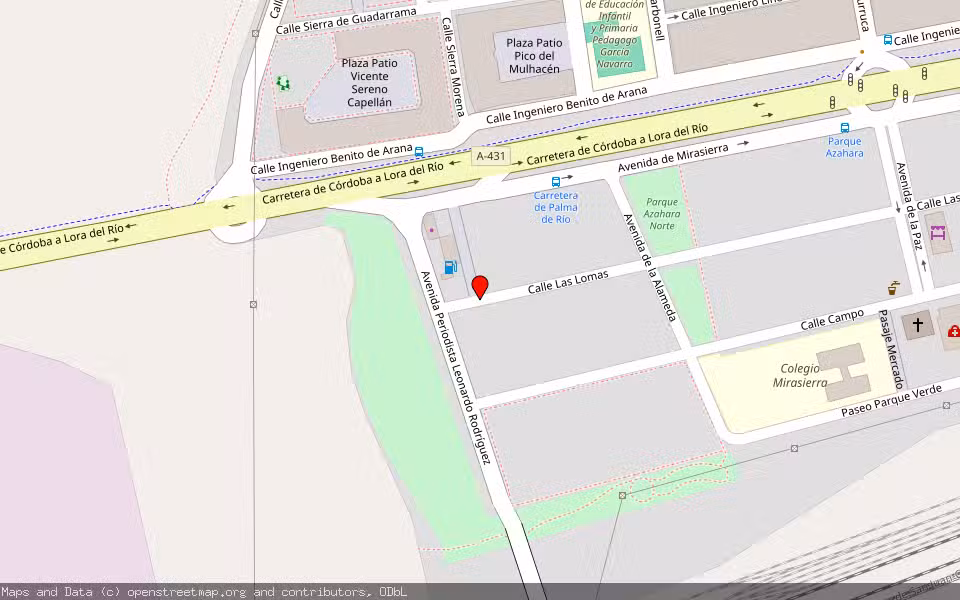 Mapa de Subasta Inmueble (Vivienda) en Cordoba, Córdoba