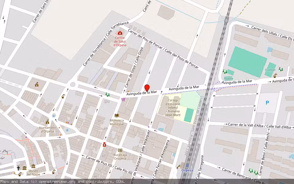 Mapa de Subasta Inmueble (Vivienda) en Oropesa Del Mar, Castellón/Castelló