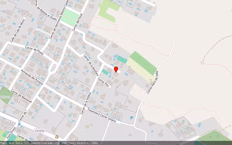 Mapa de Subasta Inmueble (Vivienda) en Barx, Valencia/València