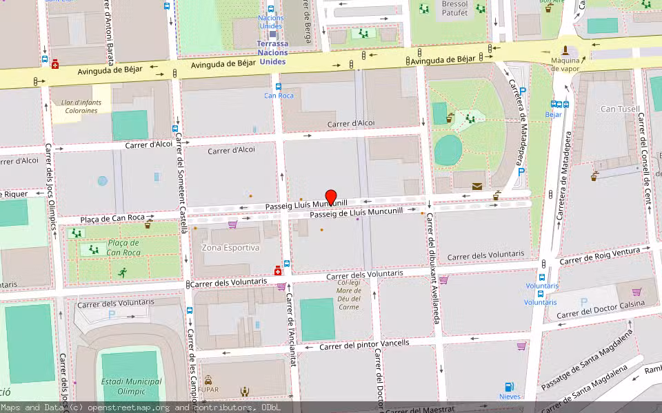 Mapa de Subasta Inmueble (Local comercial) en Terrassa, Barcelona