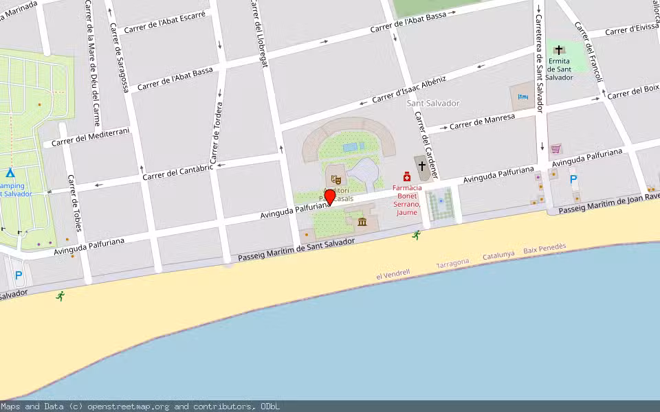 Mapa de Subasta Inmueble (Vivienda) en El Vendrell, Tarragona