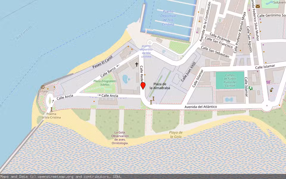 Mapa de Subasta Inmueble (Vivienda) en Isla Cristina, Huelva