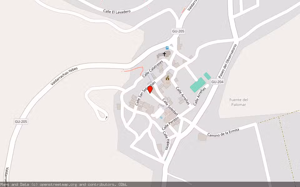 Mapa de Subasta Inmueble (Vivienda) en Yebes, Guadalajara