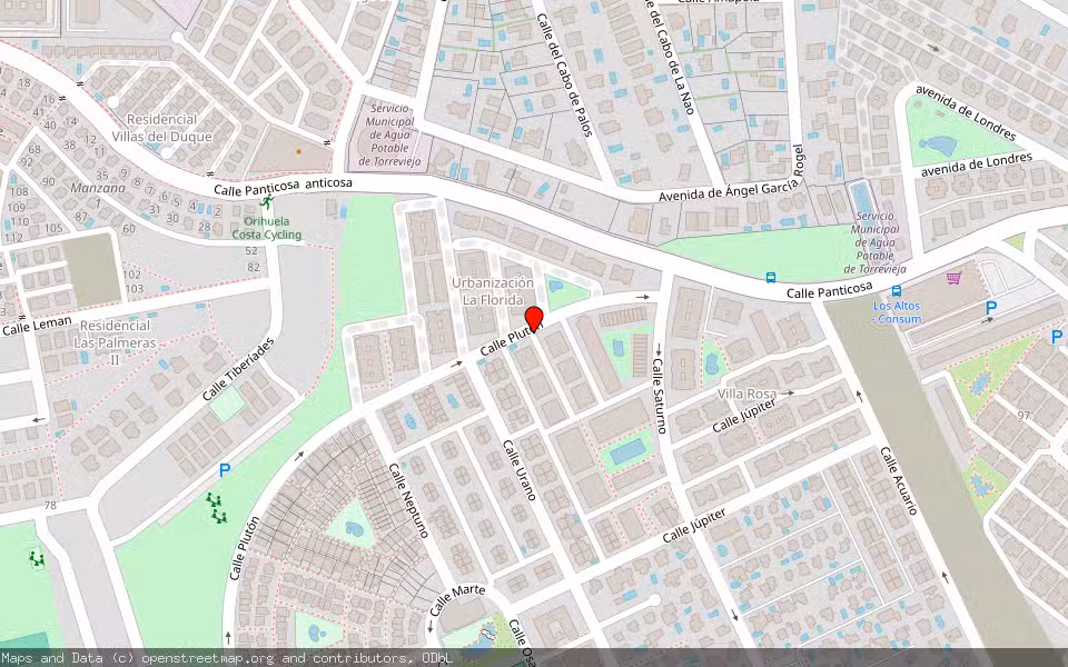 Mapa de Subasta Inmueble (Vivienda) en Orihuela, Alicante/Alacant