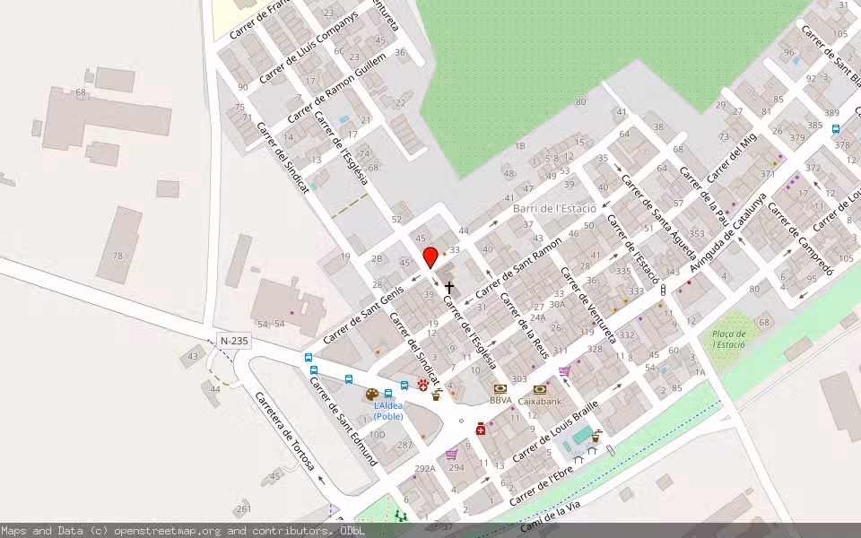 Mapa de Subasta Inmueble (Vivienda) en L'aldea, Tarragona