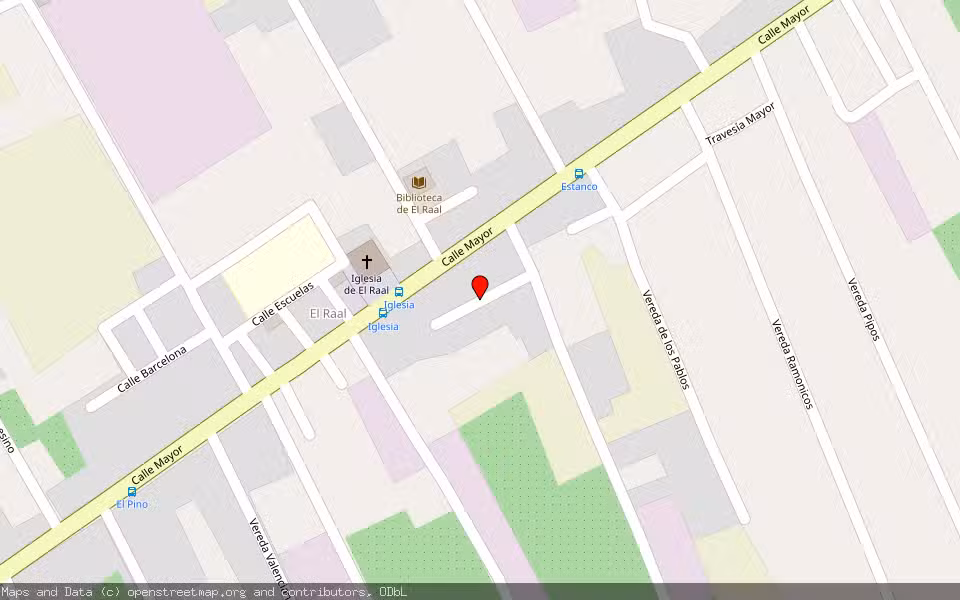 Mapa de Subasta Inmueble (Vivienda) en El Raal, Murcia