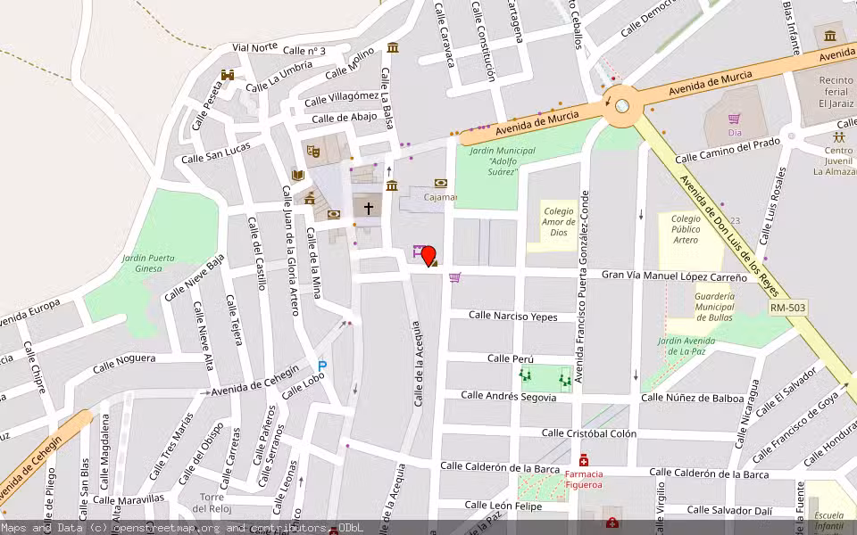 Mapa de Subasta Inmueble (Trastero) en Bullas, Murcia