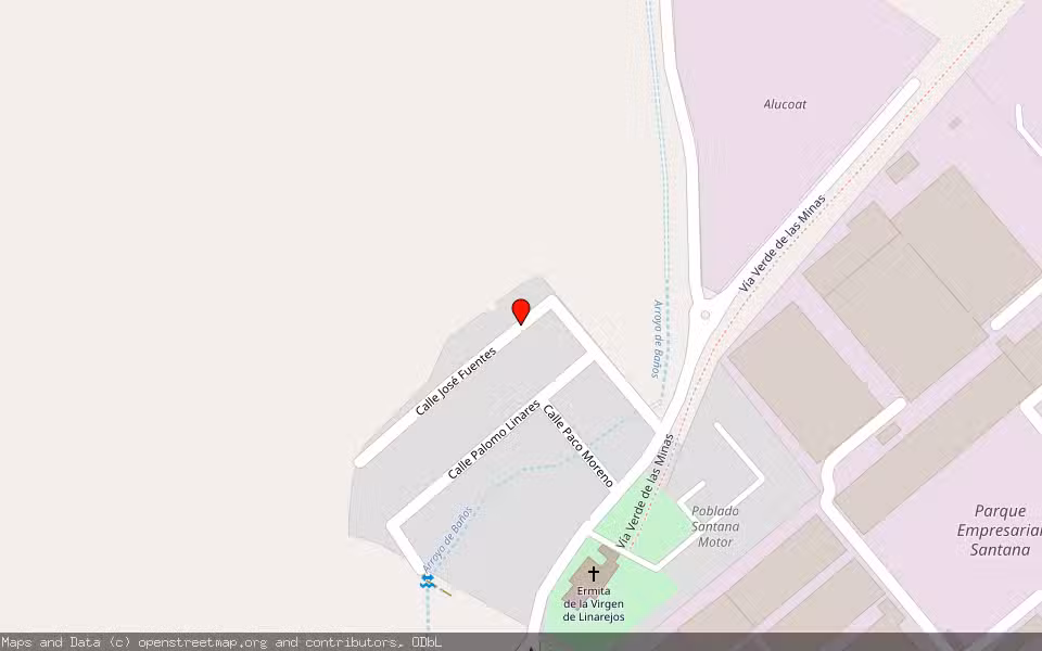 Mapa de Subasta Inmueble (Vivienda) en Linares, Jaén