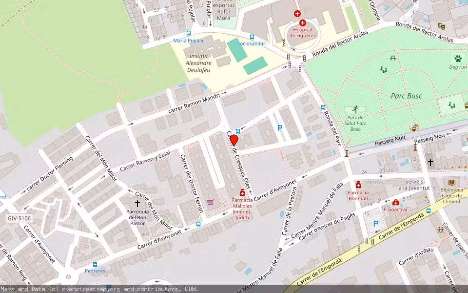 Mapa de Subasta Inmueble (Vivienda) en Figueres, Girona