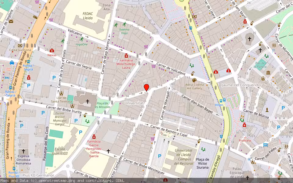 Mapa de Subasta Inmueble (Local comercial) en Lleida