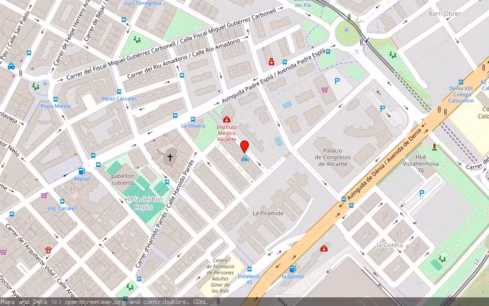 Mapa de Subasta Inmueble (Vivienda) en Alicante, Alicante/Alacant