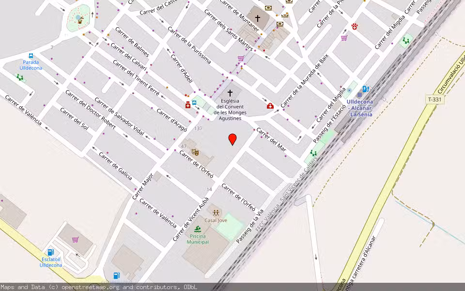 Mapa de Subasta Inmueble (Vivienda) en Ulldecona, Tarragona