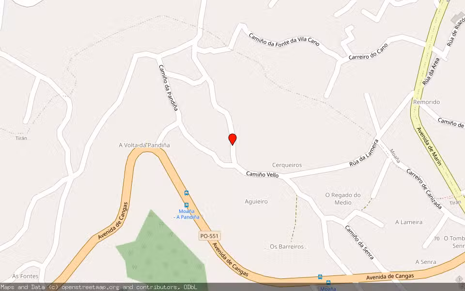 Mapa de Subasta Inmueble (Vivienda) en Moaña, Pontevedra
