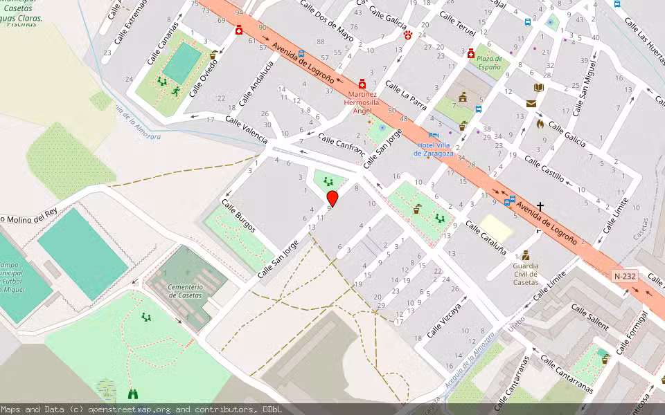 Mapa de Subasta Inmueble (Garaje) en Zaragoza