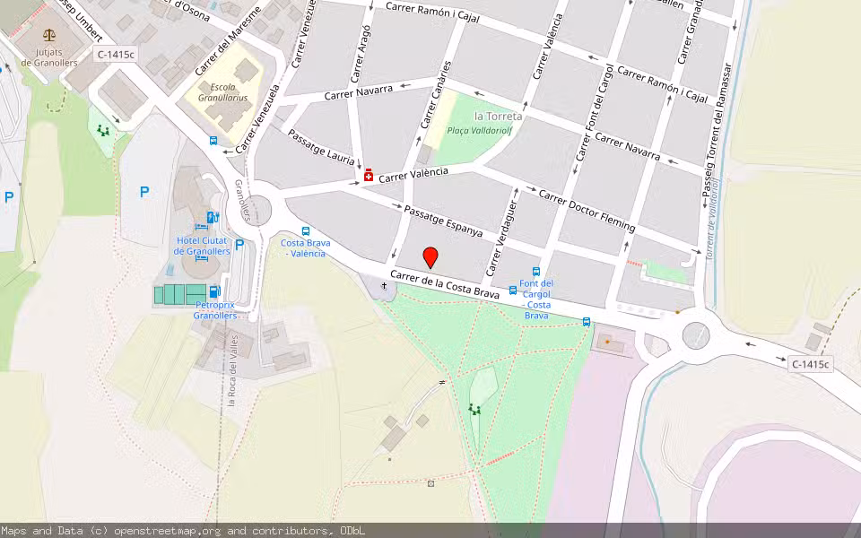 Mapa de Subasta Inmueble (Vivienda) en La Roca Del Vallès, Barcelona