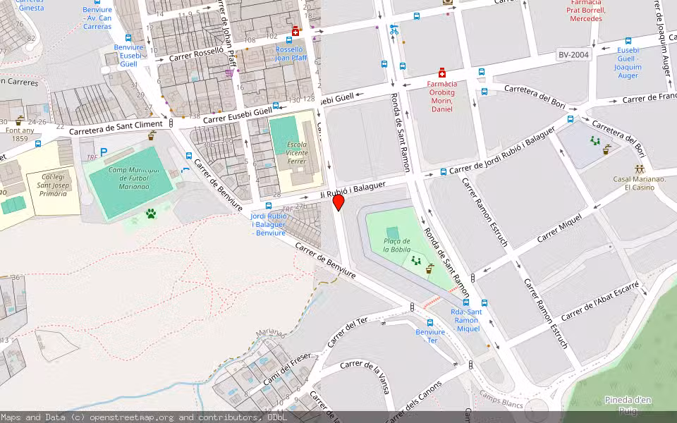 Mapa de Subasta Inmueble (Vivienda) en Sant Boi De Llobregat, Barcelona
