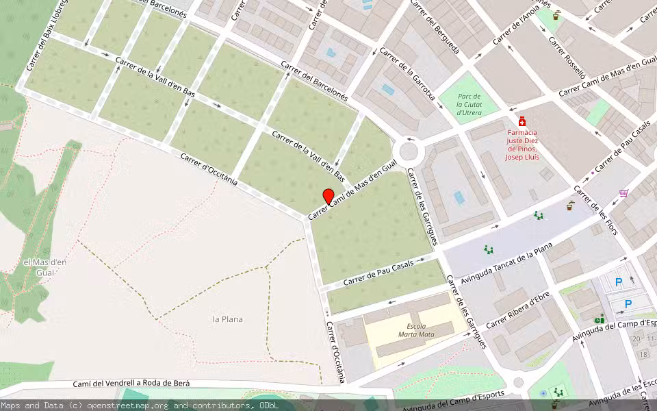 Mapa de Subasta Inmueble (Solar) en El Vendrell, Tarragona