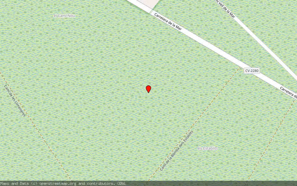 Mapa de Subasta Inmueble (Finca rústica) en Chilches/xilxes, Castellón/Castelló