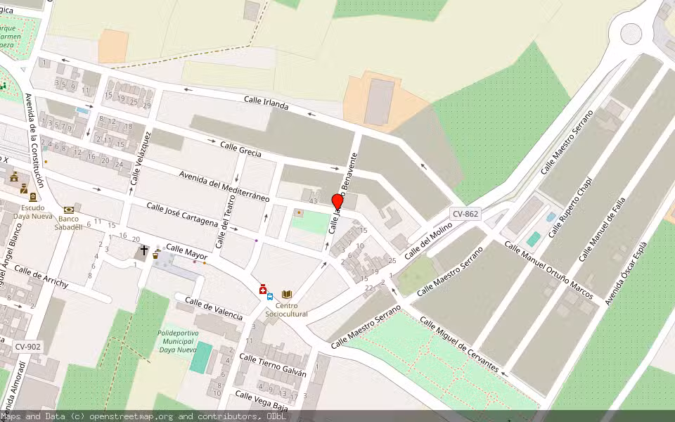 Mapa de Subasta Inmueble (Solar) en Daya Nueva, Alicante/Alacant