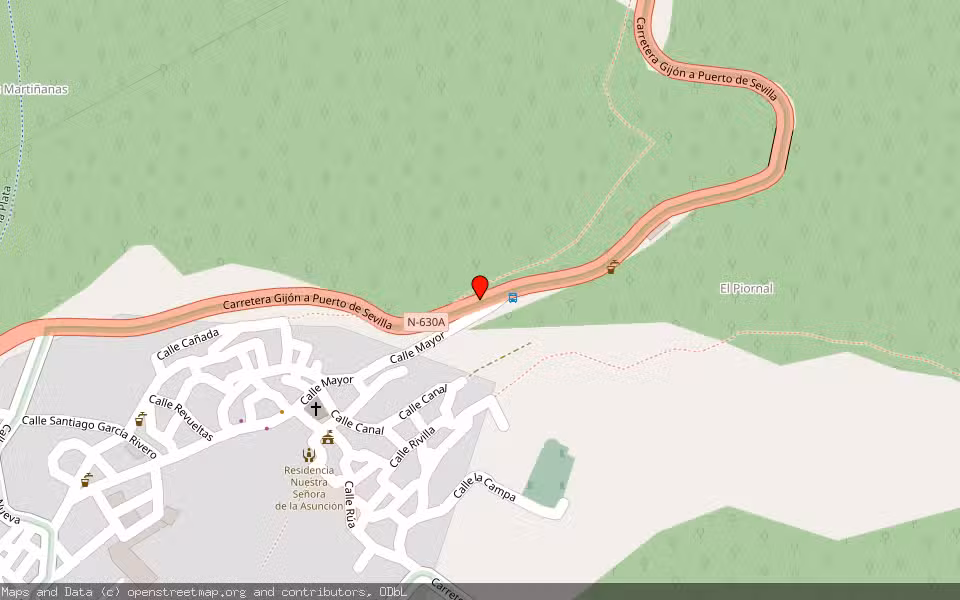 Mapa de Subasta Inmueble (Otros) en Puerto De Bejar, Salamanca