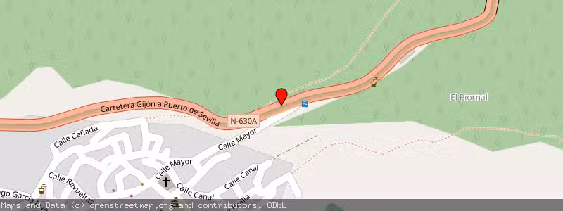 Mapa de Subasta de Inmueble (Otros) en Puerto De Bejar, Salamanca 