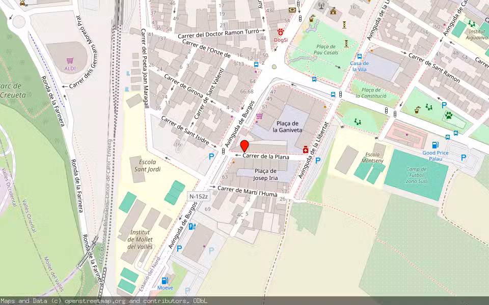 Mapa de Subasta Inmueble (Garaje) en Mollet Del Vallès, Barcelona