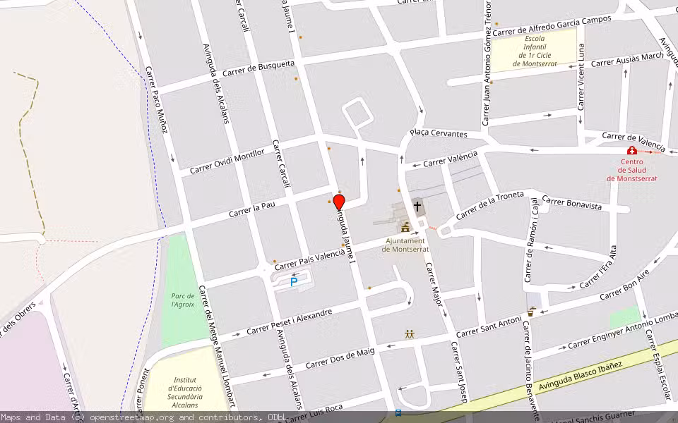 Mapa de Subasta Inmueble (Vivienda) en Montserrat, Valencia/València