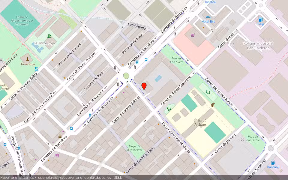 Mapa de Subasta Inmueble (Local comercial) en Viladecans, Barcelona