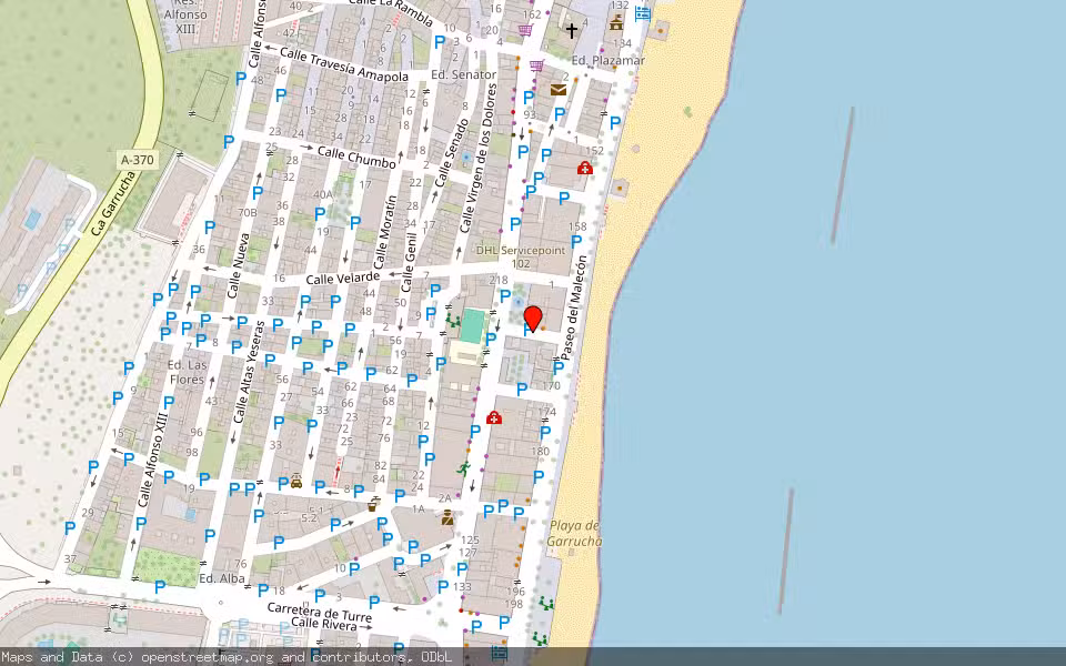 Mapa de Subasta Inmueble (Local comercial) en Garrucha, Almería