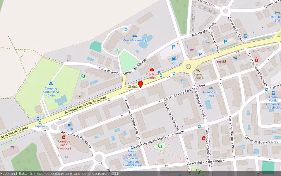 Mapa de Subasta Inmueble (Vivienda) en Lloret De Mar, Girona