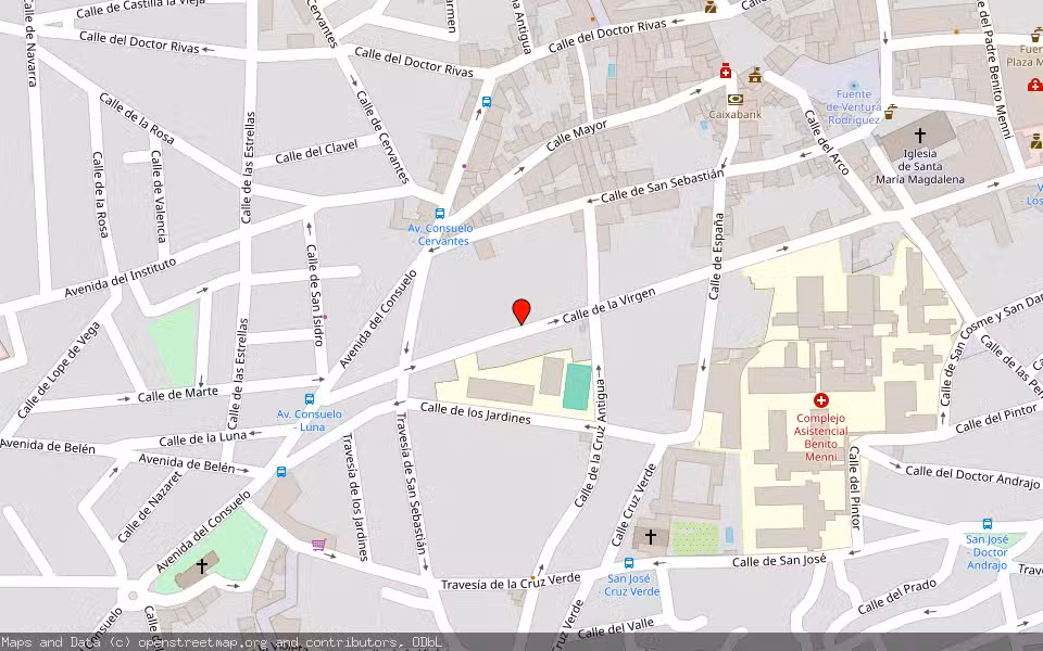 Mapa de Subasta Inmueble (Solar) en Ciempozuelos, Madrid