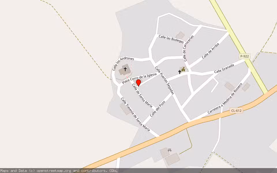 Mapa de Subasta Inmueble (Nave industrial) en Villerias, Palencia