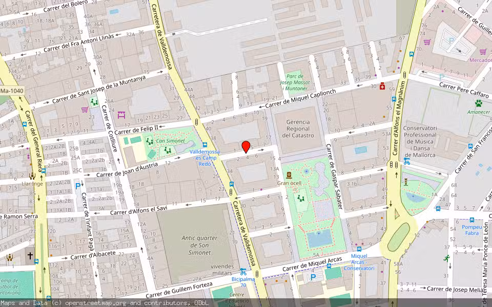 Mapa de Subasta Inmueble (Local comercial) en Palma De Mallorca, Illes Balears