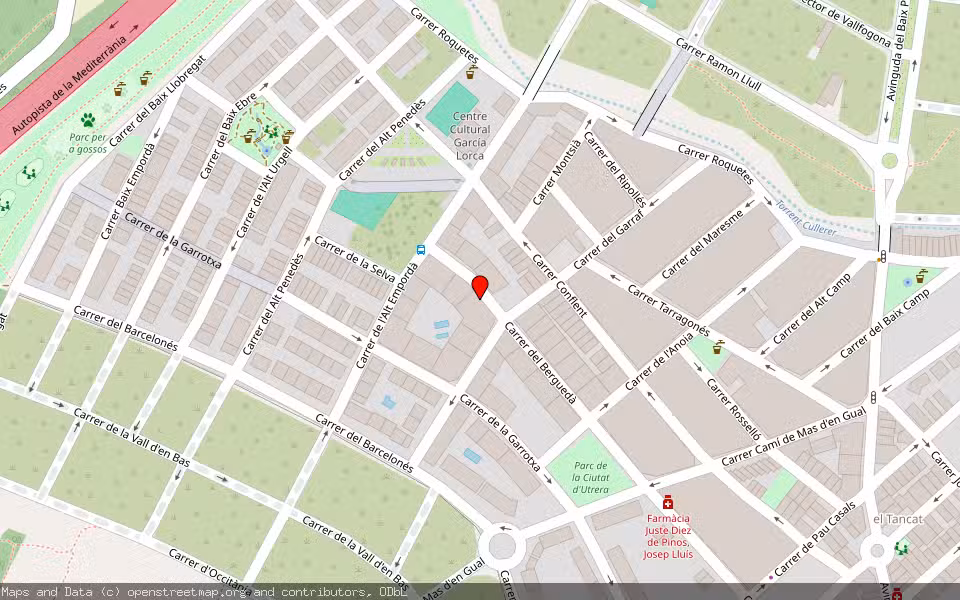 Mapa de Subasta Inmueble (Vivienda) en El Vendrell, Tarragona