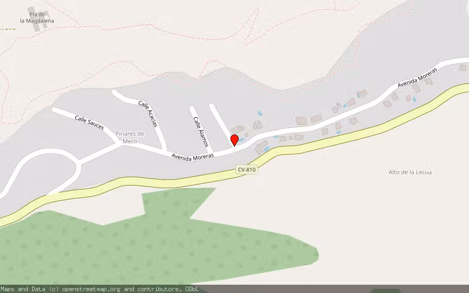 Mapa de Subasta Inmueble (Vivienda) en Tibi, Alicante/Alacant