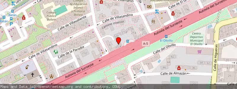 Mapa de Subasta de Inmueble (Vivienda) en Madrid, Madrid 