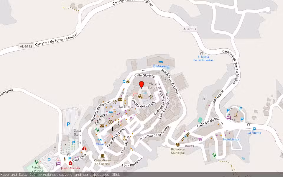 Mapa de Subasta Inmueble (Local comercial) en Mojácar, Almería