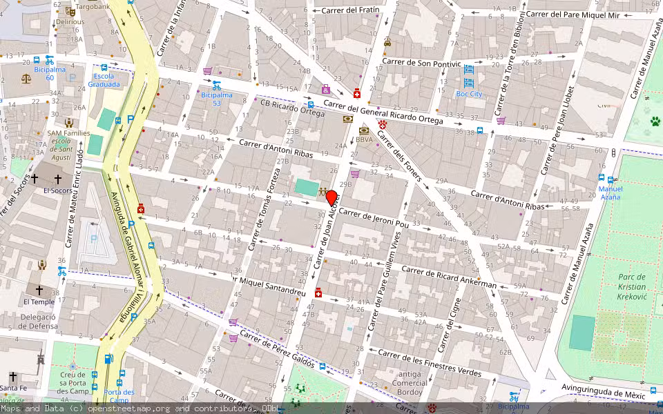 Mapa de Subasta Inmueble (Vivienda) en Palma, Illes Balears