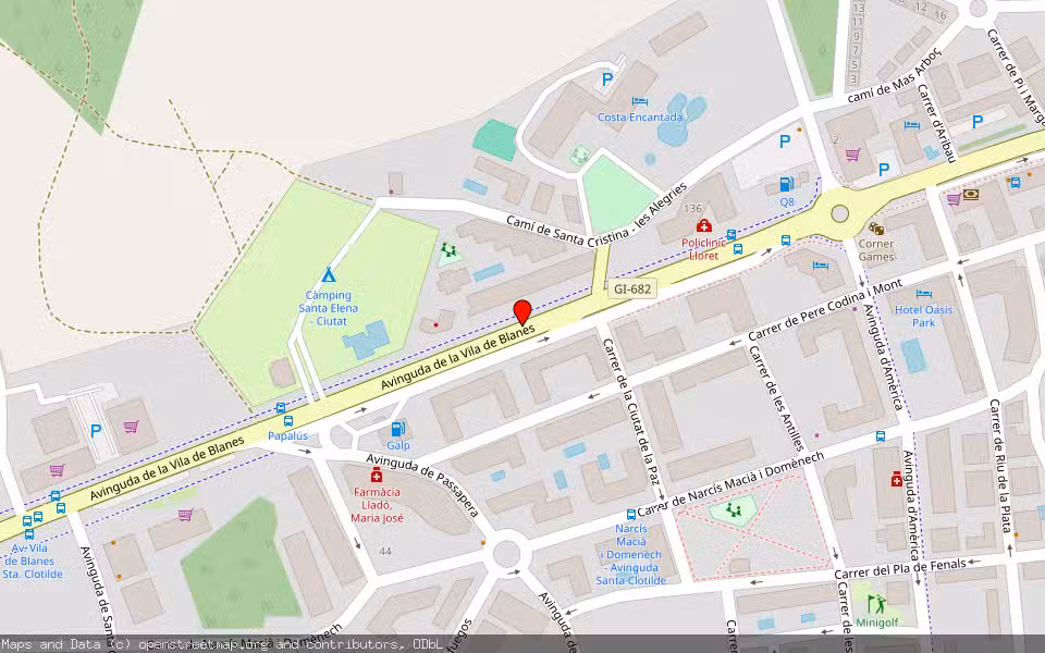 Mapa de Subasta Inmueble (Vivienda) en Lloret De Mar, Girona