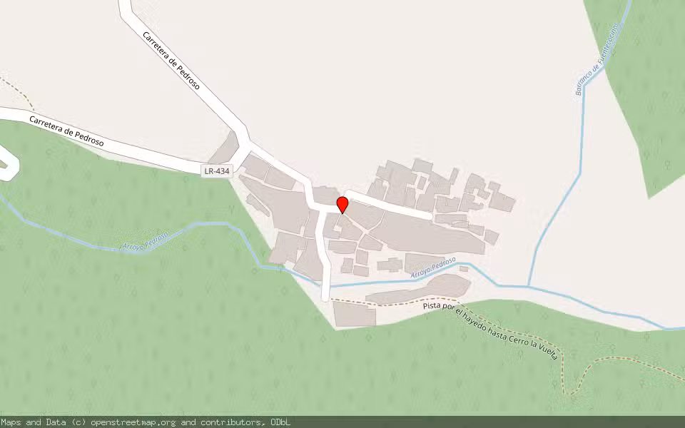 Mapa de Subasta Inmueble (Vivienda) en Pedroso, La Rioja