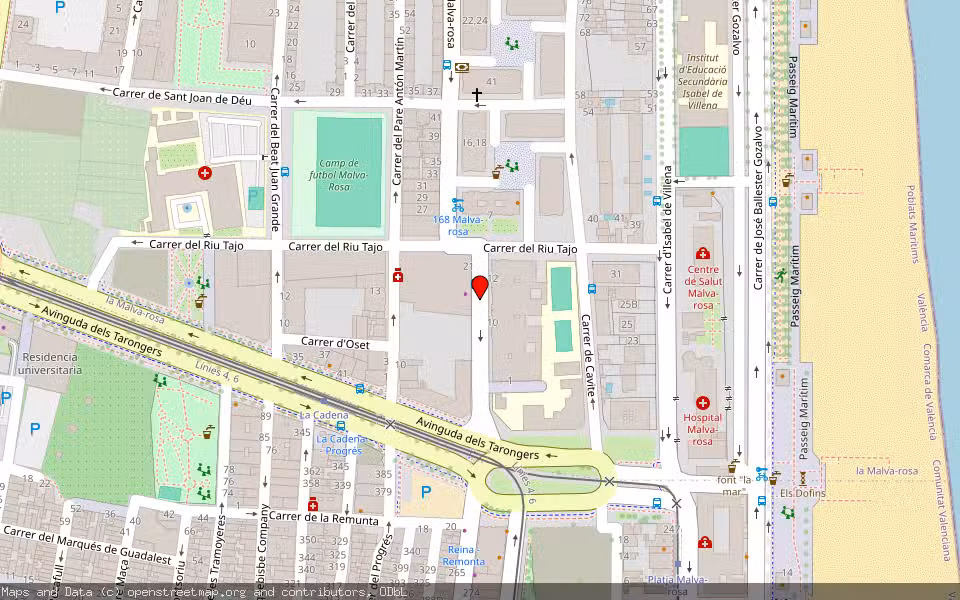 Mapa de Subasta Inmueble (Vivienda) en València, Valencia/València
