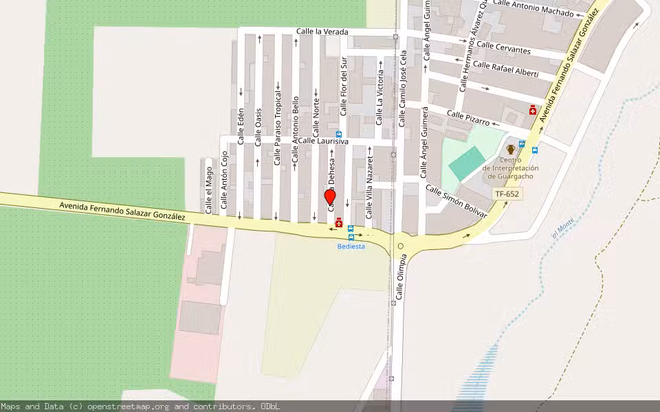 Mapa de Subasta Inmueble (Garaje) en Arona, Santa Cruz de Tenerife